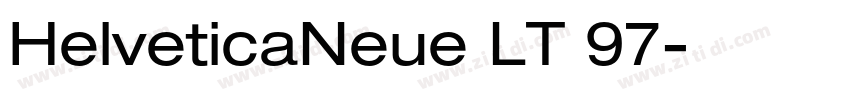 HelveticaNeue LT 97字体转换
